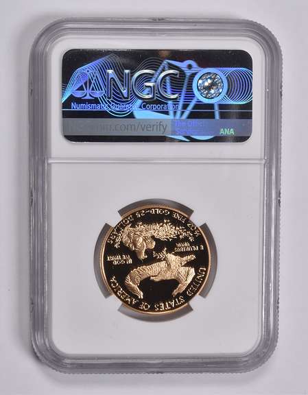 PF70 UCAM 1990-P $25 American Gold Eagle 1/2 Oz. .999 Fine Gold NGC