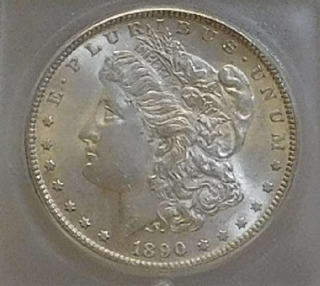 1890-S Morgan Dol ICG MS-61 hard date