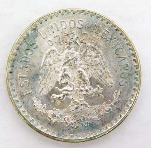 1944 Mexico Un Peso Coin