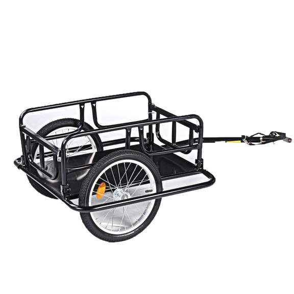 Folding Bicycle Trailer 2-Wheel Carrier Transport