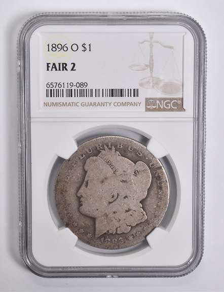 FAIR 2 1896-O Morgan Silver Dollar NGC Lowball Low Ball