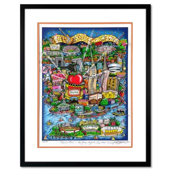 There's Music In NY, NJ, & LI Too (Orange) by Fazzino, Charles