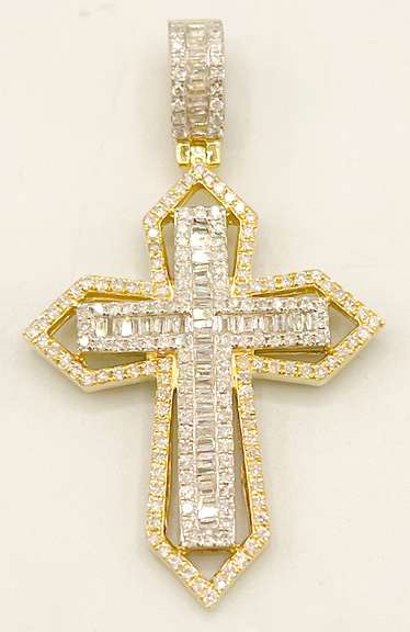 10kt Solid Yellow Gold and 2.30 Carat Diamond Pendant