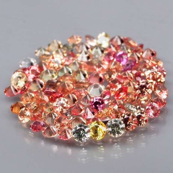 Superb 2.46ct diamond cut Songean Sapphire set