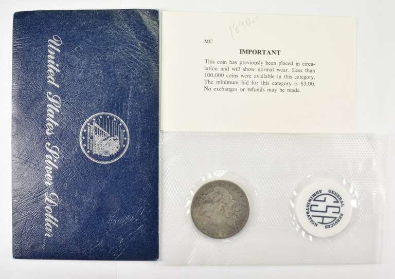 1890-O Morgan Silver Dollar - GSA Sealed