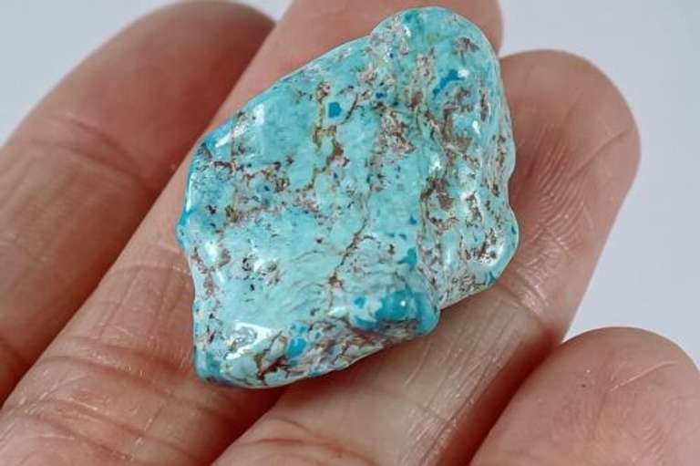 29.4ct uncut natural blue Turquoise