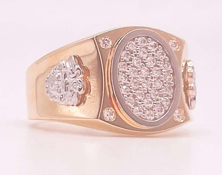 14kt Solid Yellow Gold Men's Ring