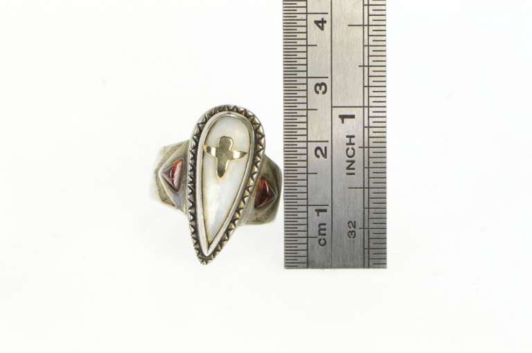 Sterling Silver Victoria Adams Ntv. American Mother of Pearl Ring