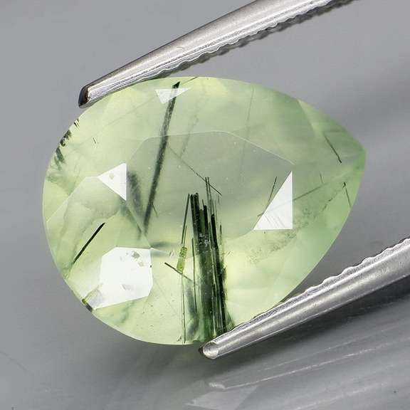 Superb 4.14ct rutilated Prehnite