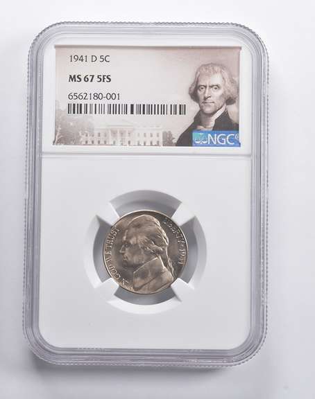 MS67 5FS 1941-D Jefferson Nickel NGC