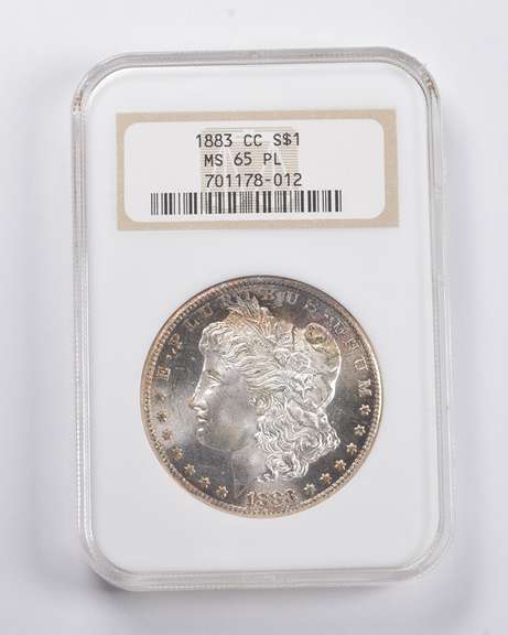 MS65 PL 1883-CC Morgan Silver Dollar NGC