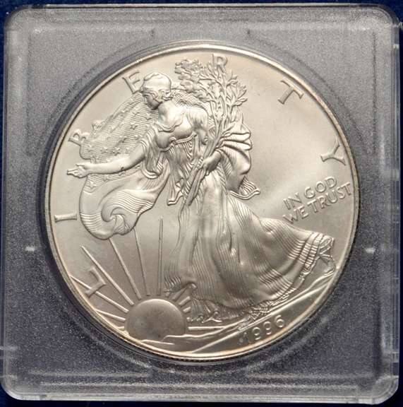 1996 American Silver Eagle BU In Plastic Capsule