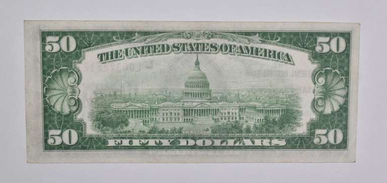 1929 $50 San Francisco, CA United States National Currency Note