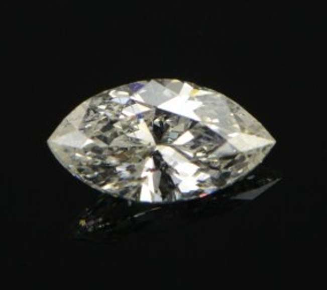 GIA 0.45 Ct Round Brilliant Cut I Color I1 Clarity Diamond