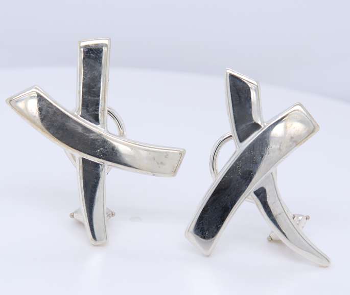 Tiffany & Co Graffiti X Earclip Earrings
