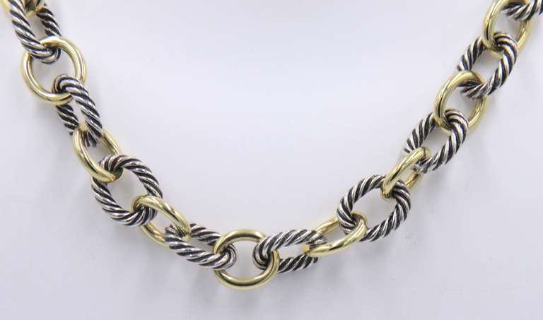 David Yurman oval Link Chain Necklace