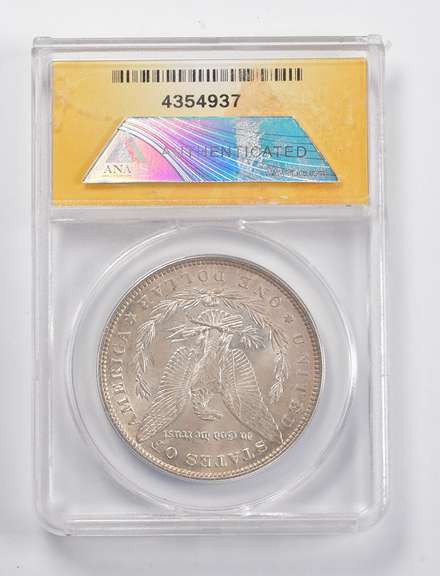 MS62 1896 Morgan Silver Dollar VAM-6 ANACS