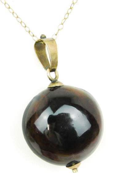 Early Gold Filled Buckeye Necklace