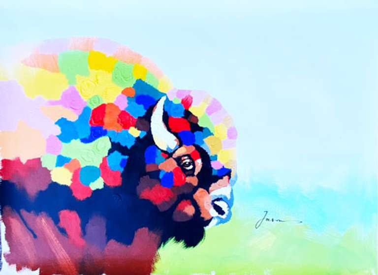 UNIQUE BEAUTIFUL PAINTING ON CANVAS