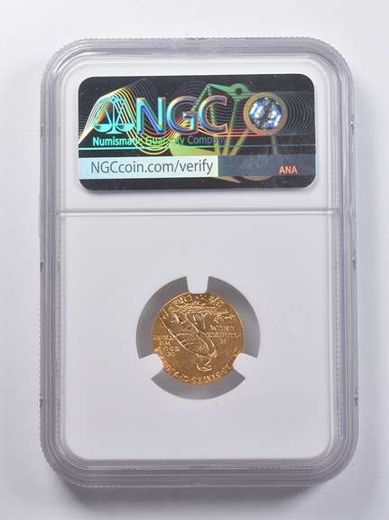 AU58 1915 $2.50 Indian Head Gold Quarter Eagle NGC