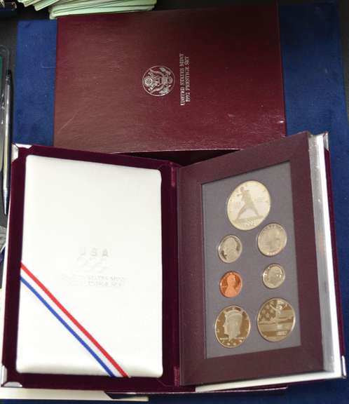 1992 Silver Prestige Proof Set In OGP