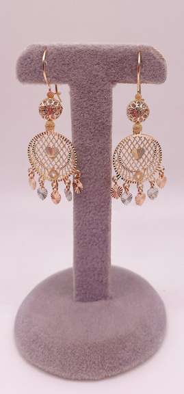 14kt Solid Yellow Gold Earrings