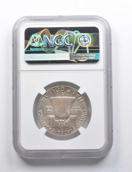 MS65 FBL 1954-D Franklin Half Dollar NGC
