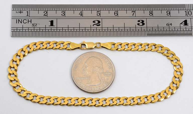 Unisex 18k Standard Link Bracelet