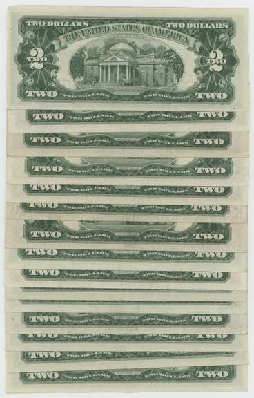 15 Crisp Nice 1953 & 1963 Series $2 Red Seal Notes