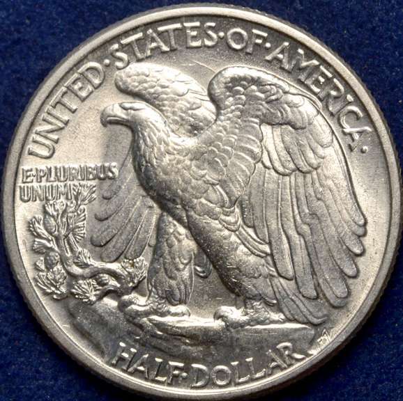 1945 Walking Liberty Half Dollar BU