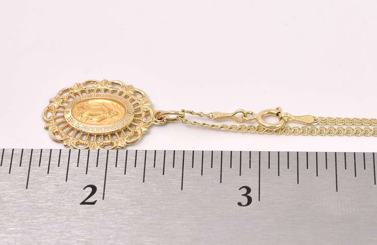 Everlasting Pedant Necklace In 14K Yellow Gold