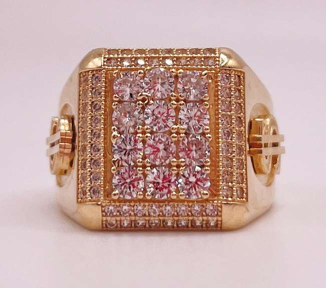 14kt Solid Yellow Gold Men's Ring