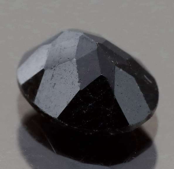 Mysterious 3.46ct blue black oval cut Sapphire