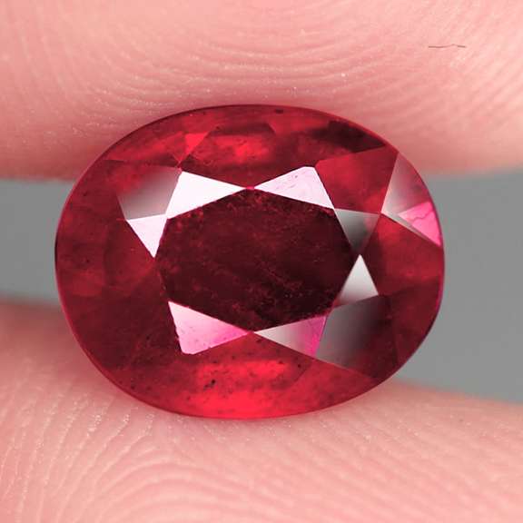 Fantastic 3.71ct oval cut rich blood red Ruby