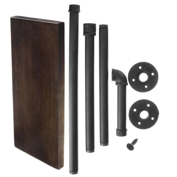 Wood Paper Towel Holder Stand Free Standing Vintage