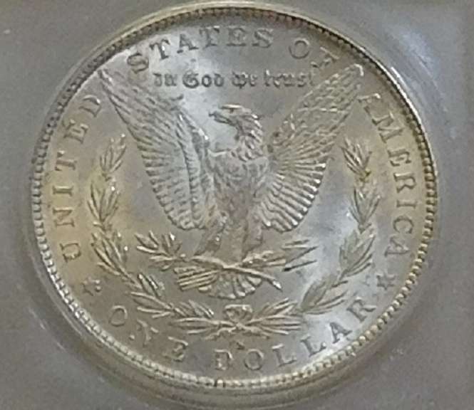 1890-S Morgan Dol ICG MS-61 hard date