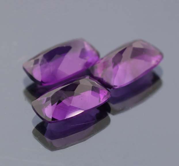 Glittering 17.02ct 15x9mm real Bolivian Amethyst set