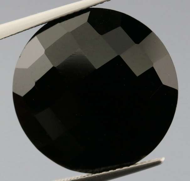 Diamond black 15.93ct checker cut Onyx
