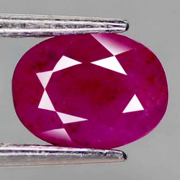 Stunning violet red 1.55ct Winza Ruby