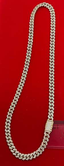 CERTIFIED BRAND NEW 14KT SOLID YELLOW GOLD AND DIAMOND CUBAN LINK CHAIN-19.0+ CARATS!