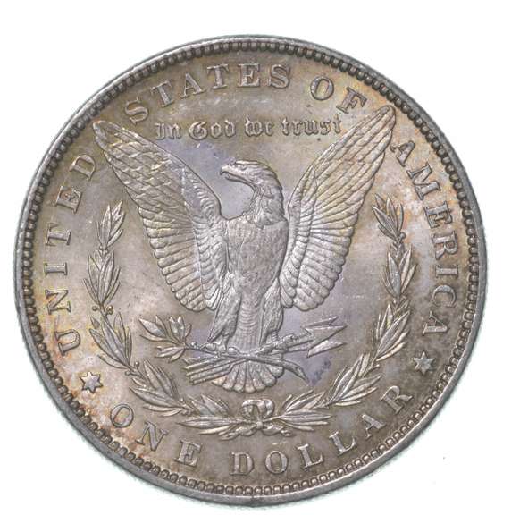 1886 Morgan Silver Dollar Toned Great Color!