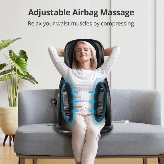 Neck And Back Massager With Heat Shiatsu Massage Chair
