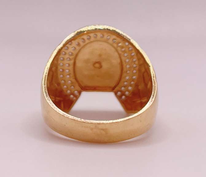 14kt Solid Yellow Gold Men's Ring