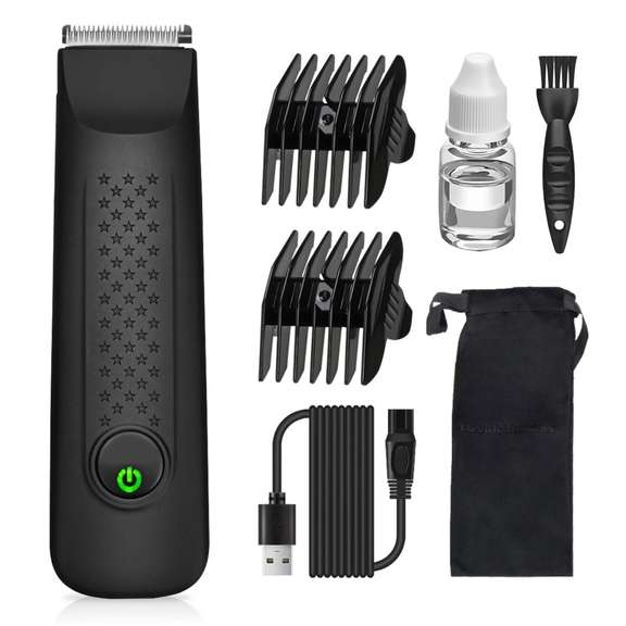 Electric Body Trimmer for Men Waterproof Body Shaver