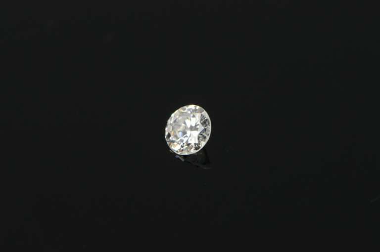 GIA 0.44 Ct Round Brilliant Cut E Color I1 Clarity Diamond
