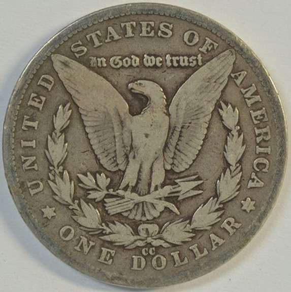 Rare Key date 1881-CC Morgan Silver Dollar. Circ