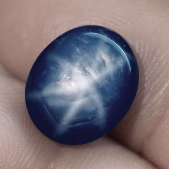 Stunning 10.02ct royal blue Star Sapphire