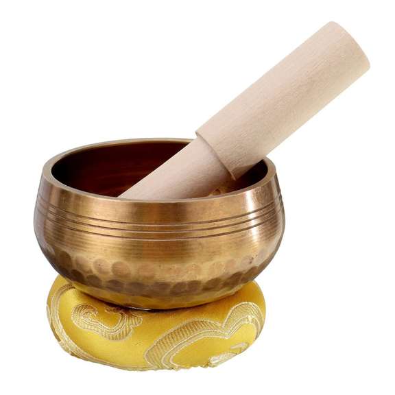 Hand Hammered B Crown Chakra Tibetan Yoga Singing Bowl