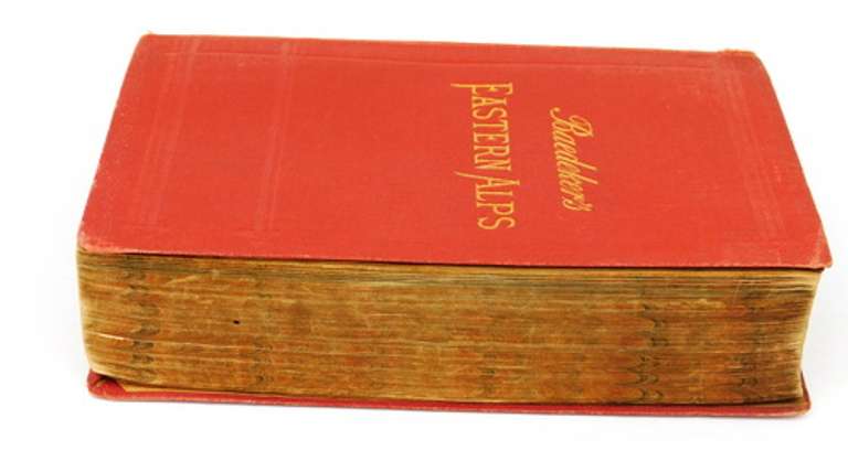 1911 Baedeker's Eastern Alps Travel Book