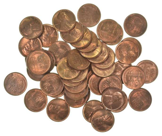 Lot of (50) 1930 BU Lincoln Wheat Cents Roll